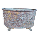 Table planter, 19th century, deer hunting motif