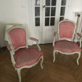 Paire de fauteuils cabriolets
