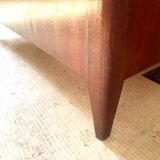Vintage chest bench 1960. Sapele veneer