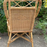 Adult vintage rattan armchair