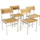 Set of 4 dining chairs 'Wehl' - japandi - wabi-sabi style