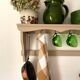 Antique wooden wall shelf