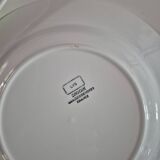 Set of 17 vintage Sarreguemines plates – Capri Ligoin model – orange