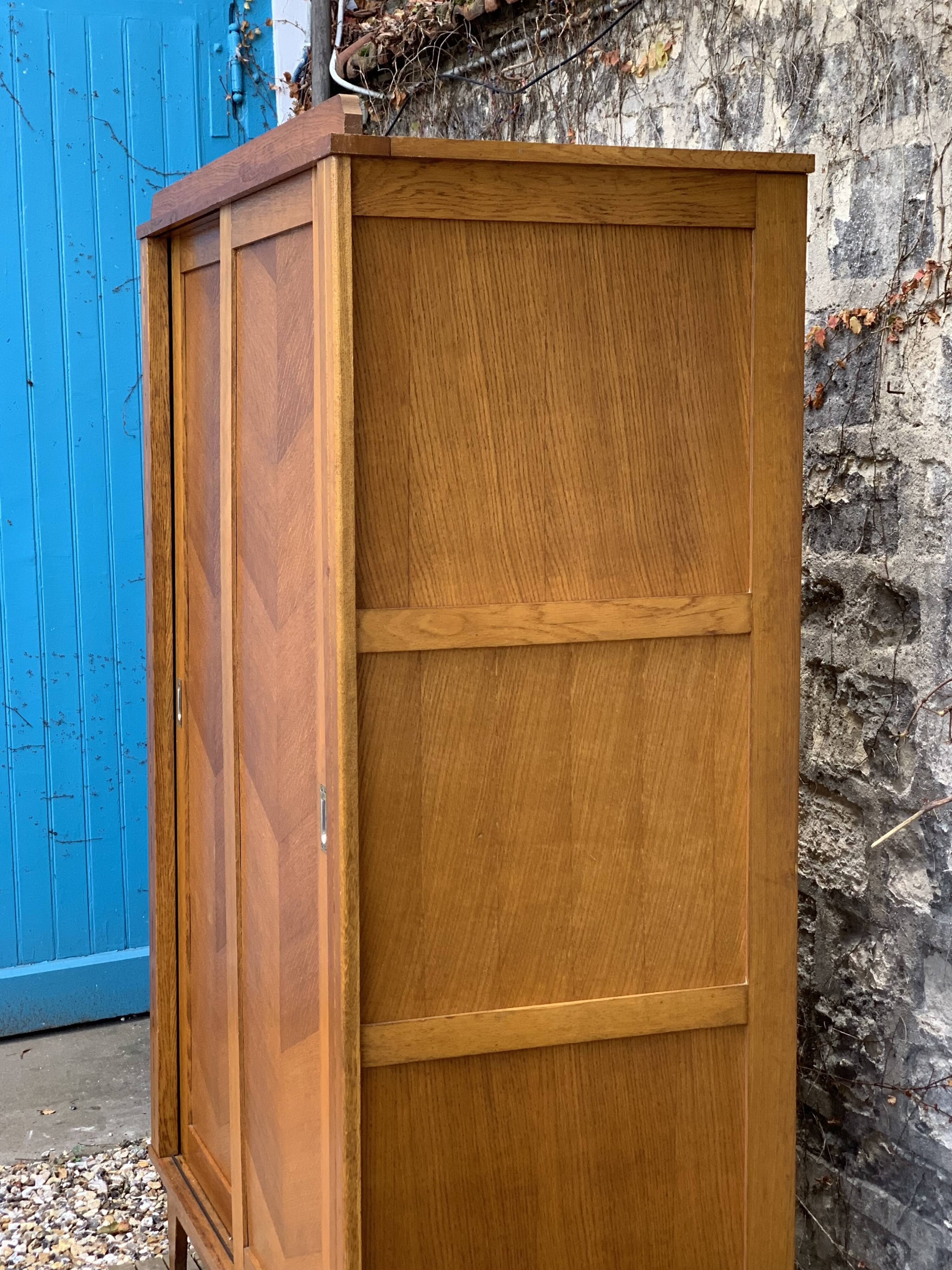 Vintage wardrobe compass feet wardrobe 1950