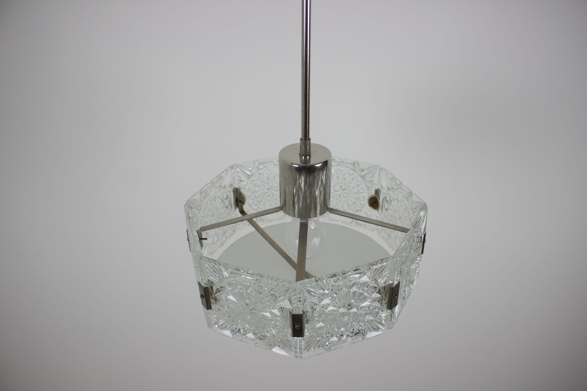 Hanging lamp Kamenický Šenov, 1960's.