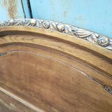 Solid oak headboard, 1930s