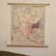 Old geography map / school map South America North America