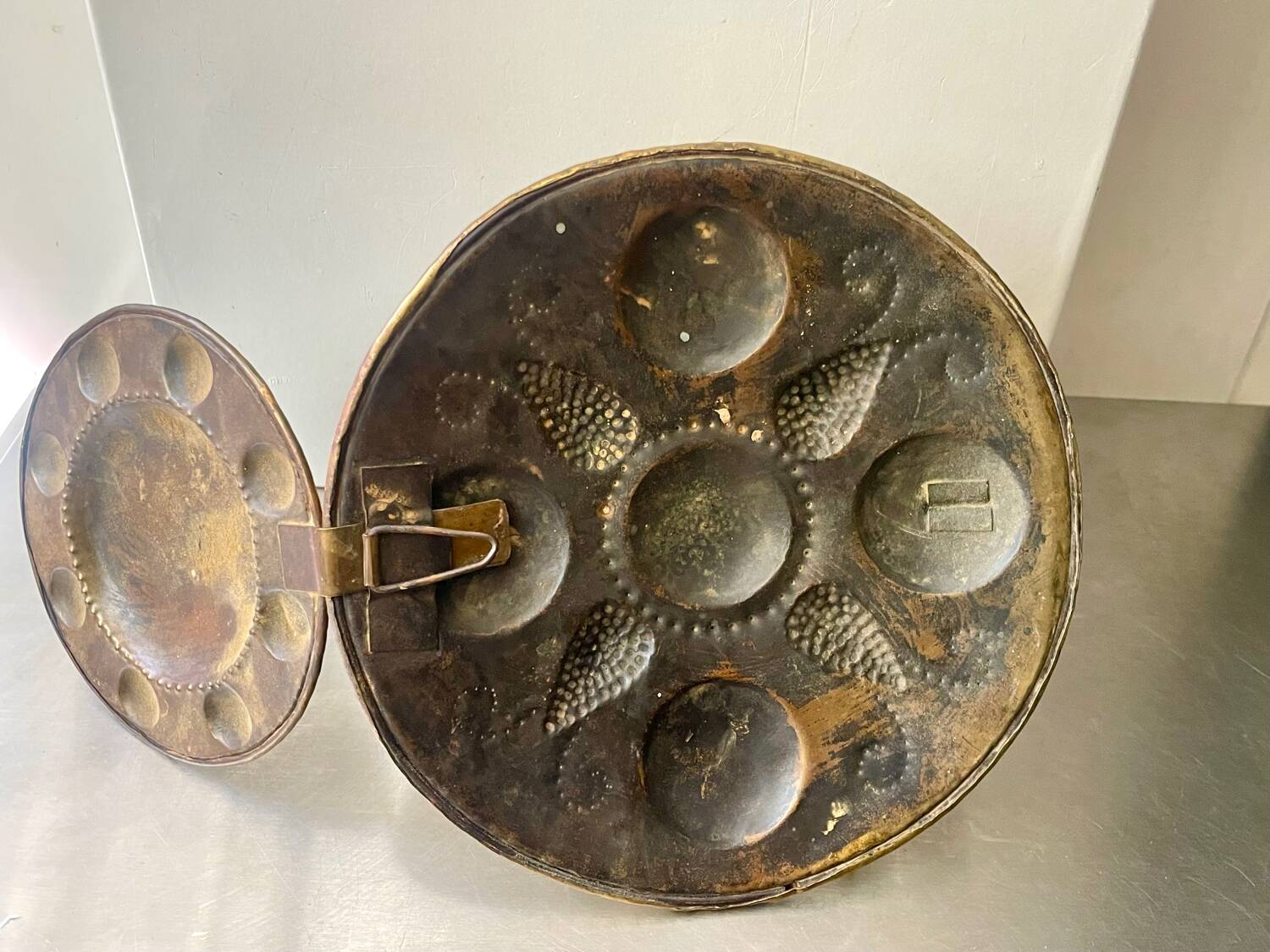 Large Antique  Brass Wall Candle holder  Sconce  height 35 cm