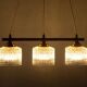 Vintage glass suspension for dining table