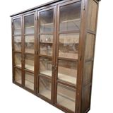 XL vintage display cabinet / laboratory cupboard / bookshelf
