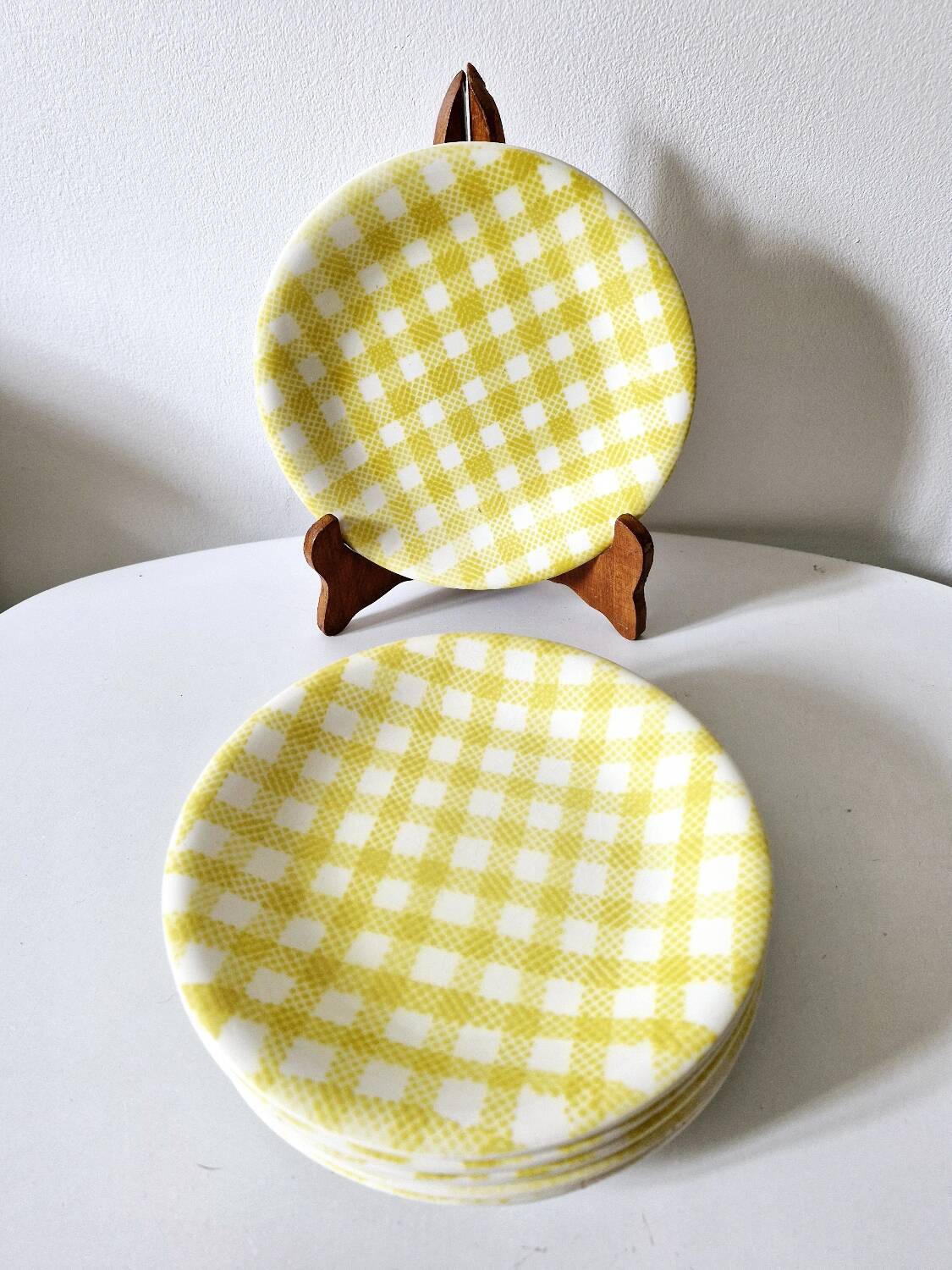 6 dessert plates Salins model Raphaël from the 1950s