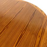Vintage Design Pine Dining Table, Oval Table from the 1970s