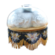 Lampshade with stamps