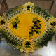 Ceramic plate Vallauris - Pierced decoration Olives - 1950s