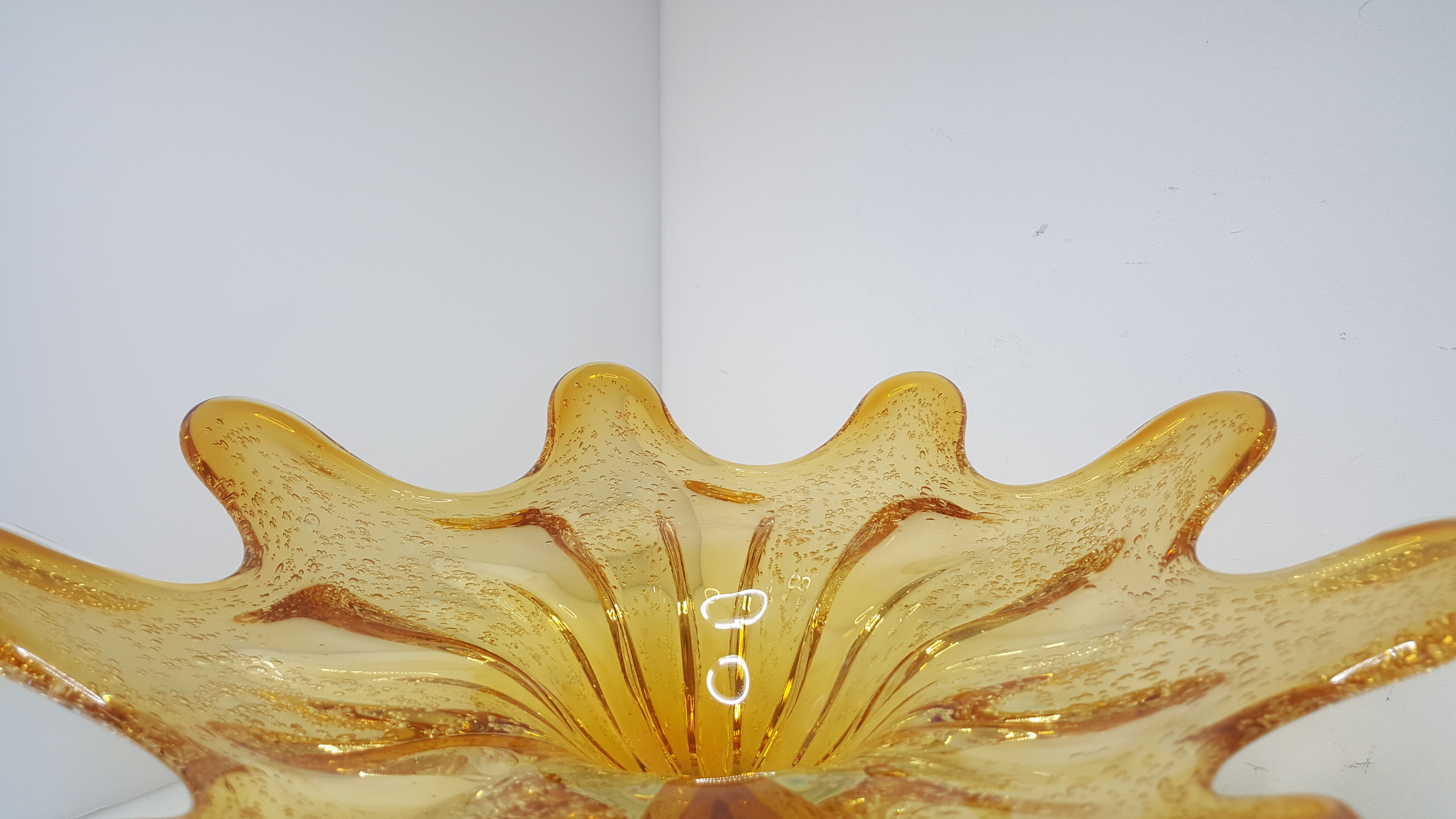 Large vintage Murano fruit cup