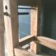 Antique workbench in light wood