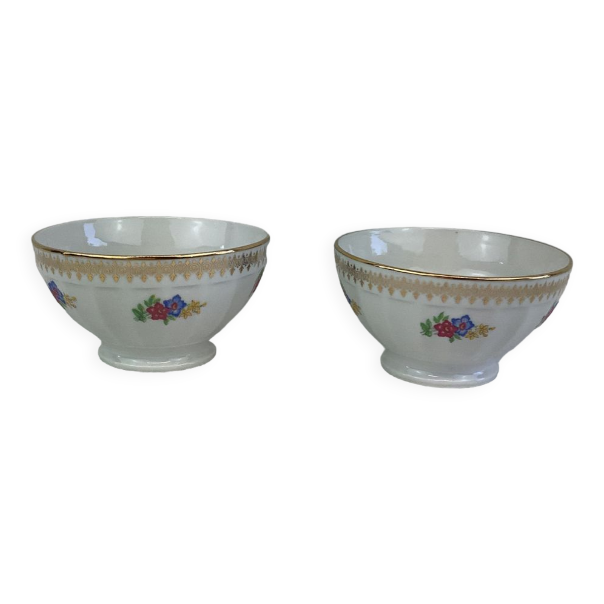 Duo of bowls Porcelaine france Limoges