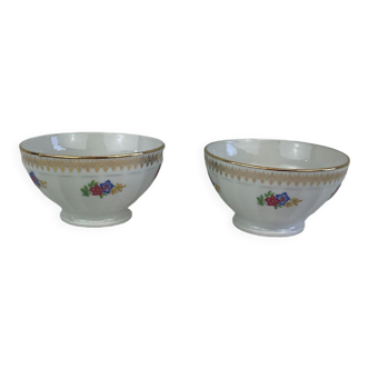 Duo de bols porcelaine france Limoges