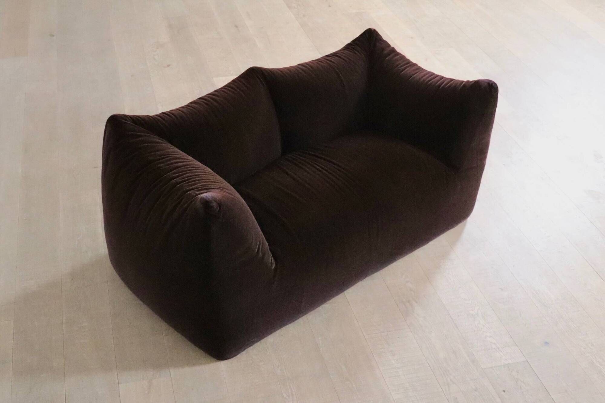 Le Bambole Sofa In Original Mohair Velvet By Mario Bellini For B&B Italia,
