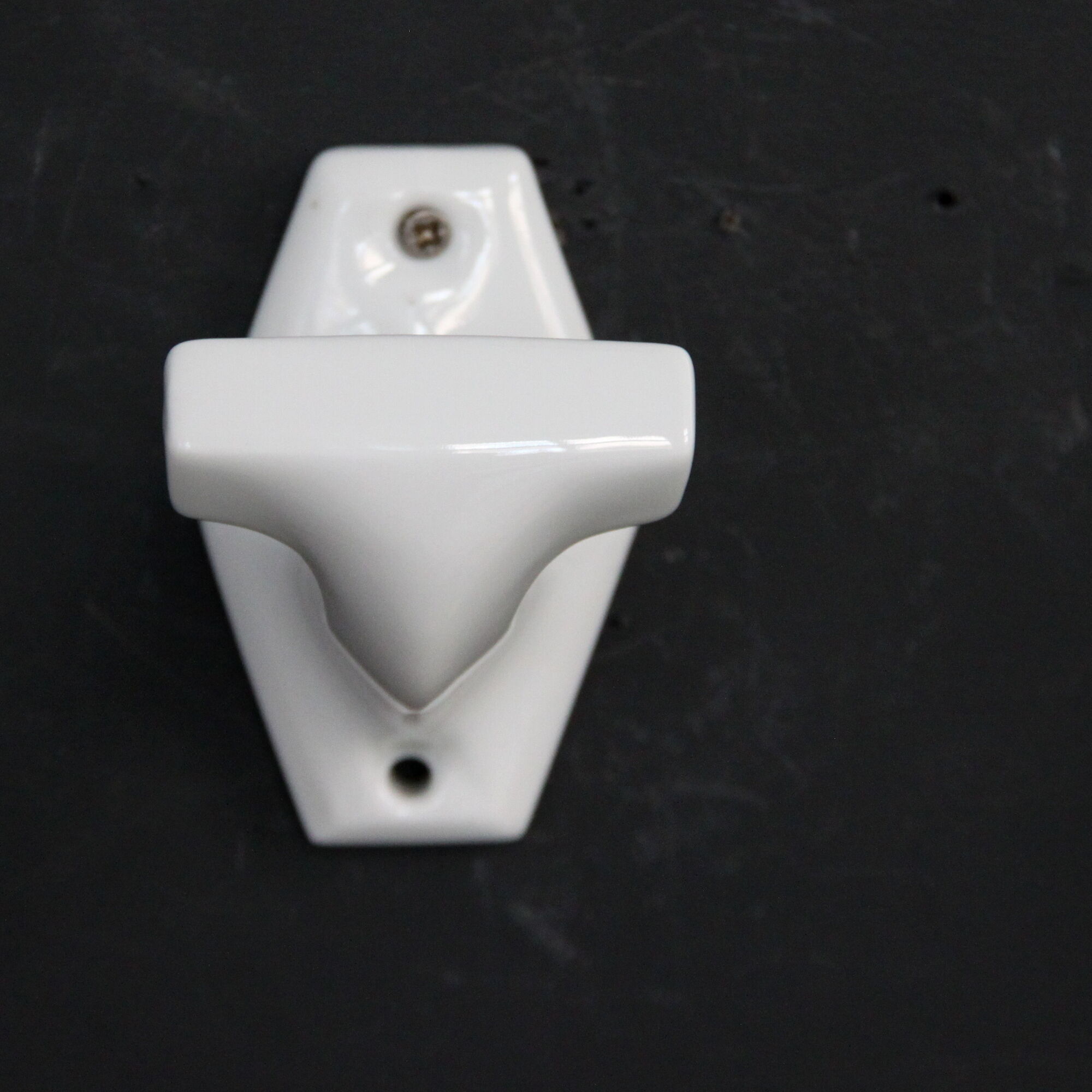 Pair of coat rack hooks in porcelain