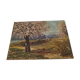 Apple trees in blossom oil on panel
