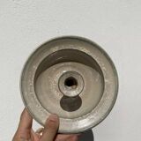 Enamelled stoneware candle holder 1970