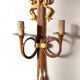 bronze-painted metal wall light, 2 lights, Napoléon III style lamp