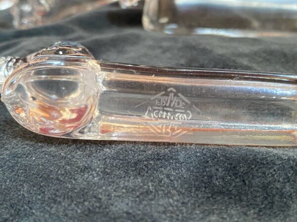 Lot de 6 porte-couteaux en cristal Cristallerie Vannes