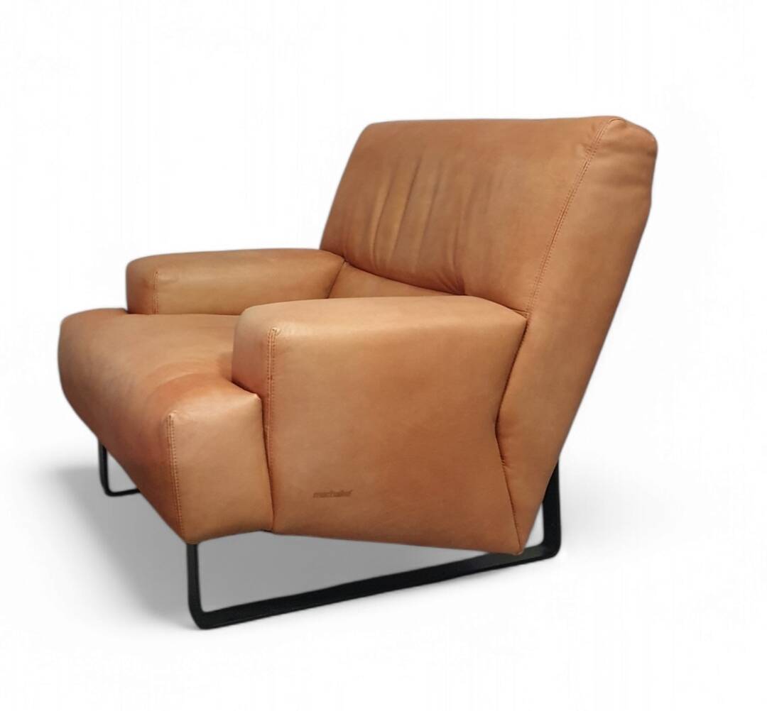 2 x Machalke lounge chair / thick leather