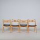 Set CH-29 Sawbuck chairs designed by Hans Wegner for Carl Hansen & Son