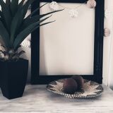 Black carved old frame