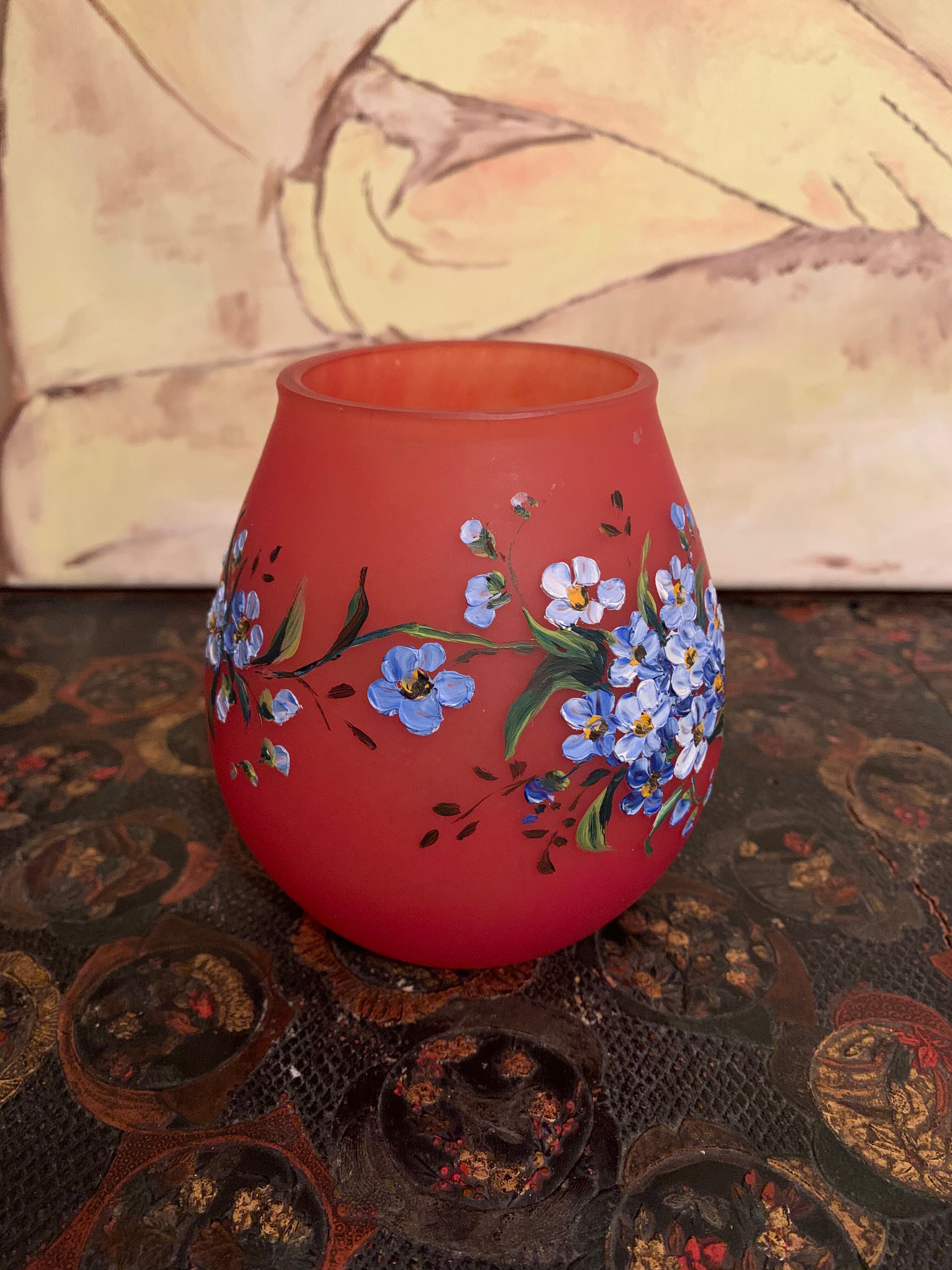 Glass paste vase
