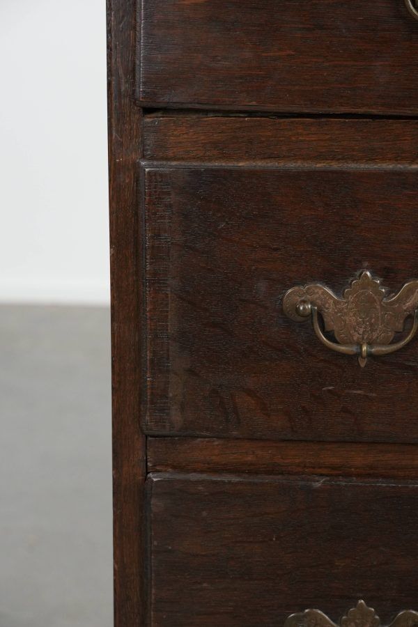 Subtle English Antique Oak Chest from the 18th Century