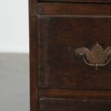 Subtle English Antique Oak Chest from the 18th Century