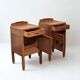 Pair of Amsterdamse School nightstands by J.J. Zijfers