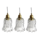 Lot de trois suspensions vintage