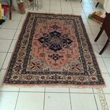 Antique handmade oriental rug.