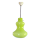 1970 Targetti Sankey pendant light in green opaline