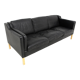 Scandinavian leather sofa "eva", stouby, denmark, 1960