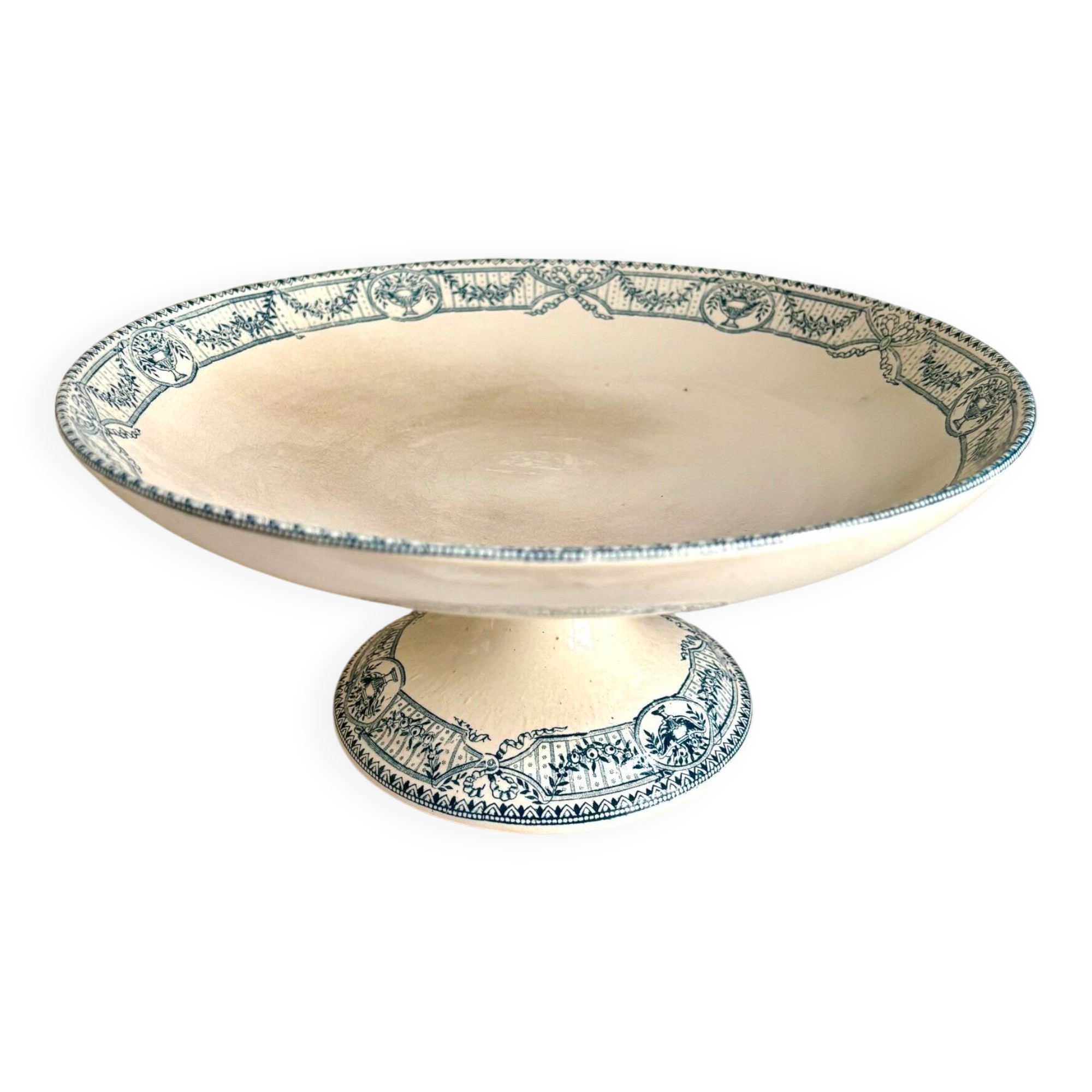 Compotier Salins en terre de fer, service "Directoire"