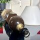 Vintage Living Room Lamp with Textile Shade - Vintage 1980s Modern Design