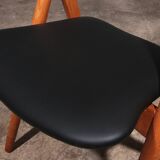 Ensemble de salle à manger complet : 8 chaises Sawbuck CH-29 en teck et table AT 310