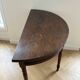 Table ronde convertible demi-lune en bois massif