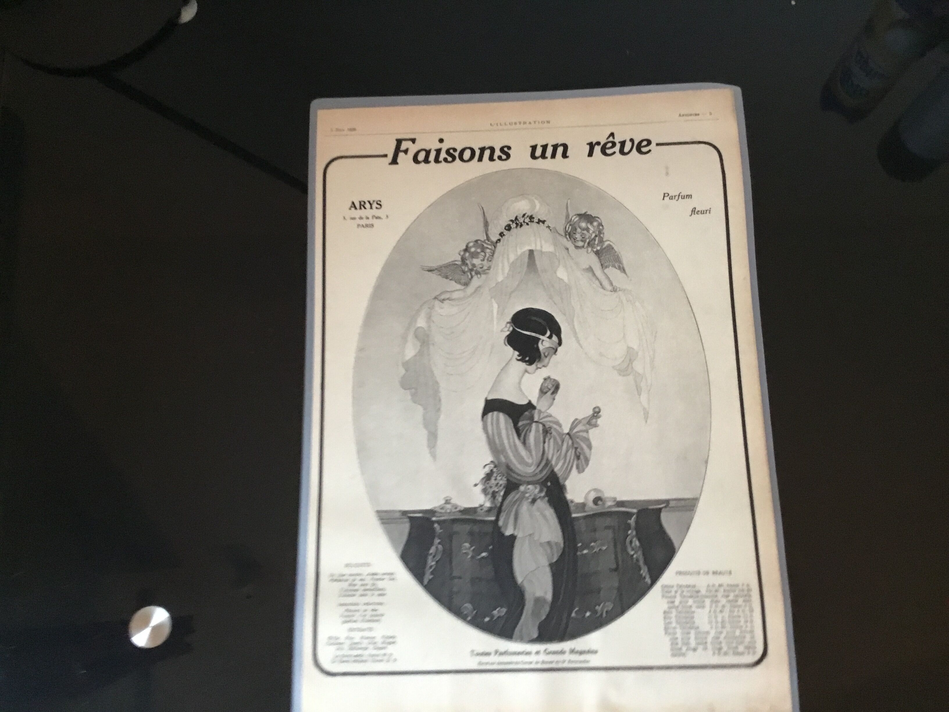 Vintage advertising to frame arys