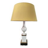Marble and brass lamp
