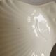 Set of 2 white porcelain scallop shell bowls, Apilco France