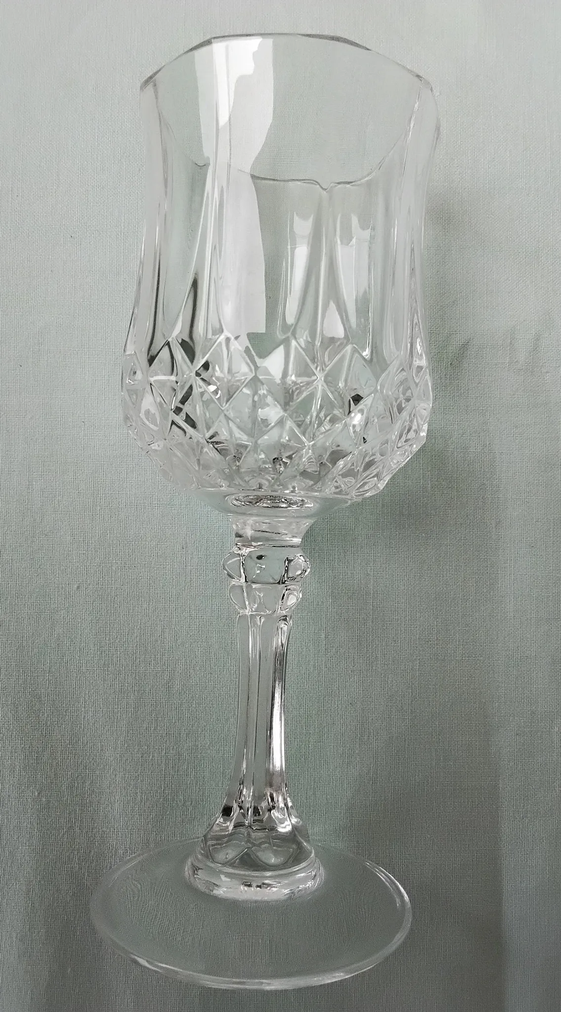 Crystal footed glasses