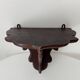 Pair of antique carved wooden shelves