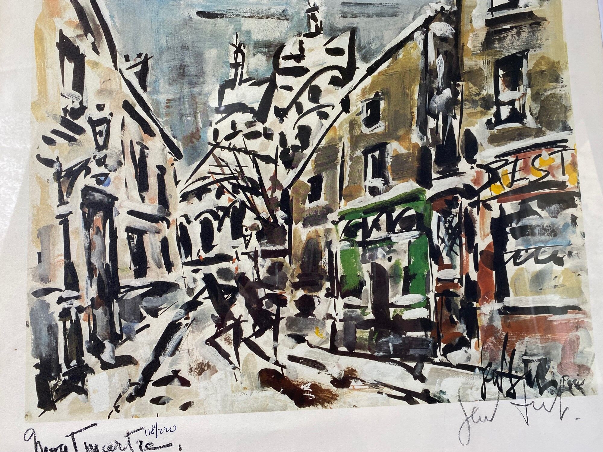 Lithographie de Gen Paul, Montmartre