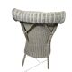 Fauteuil en rotin patiné gris